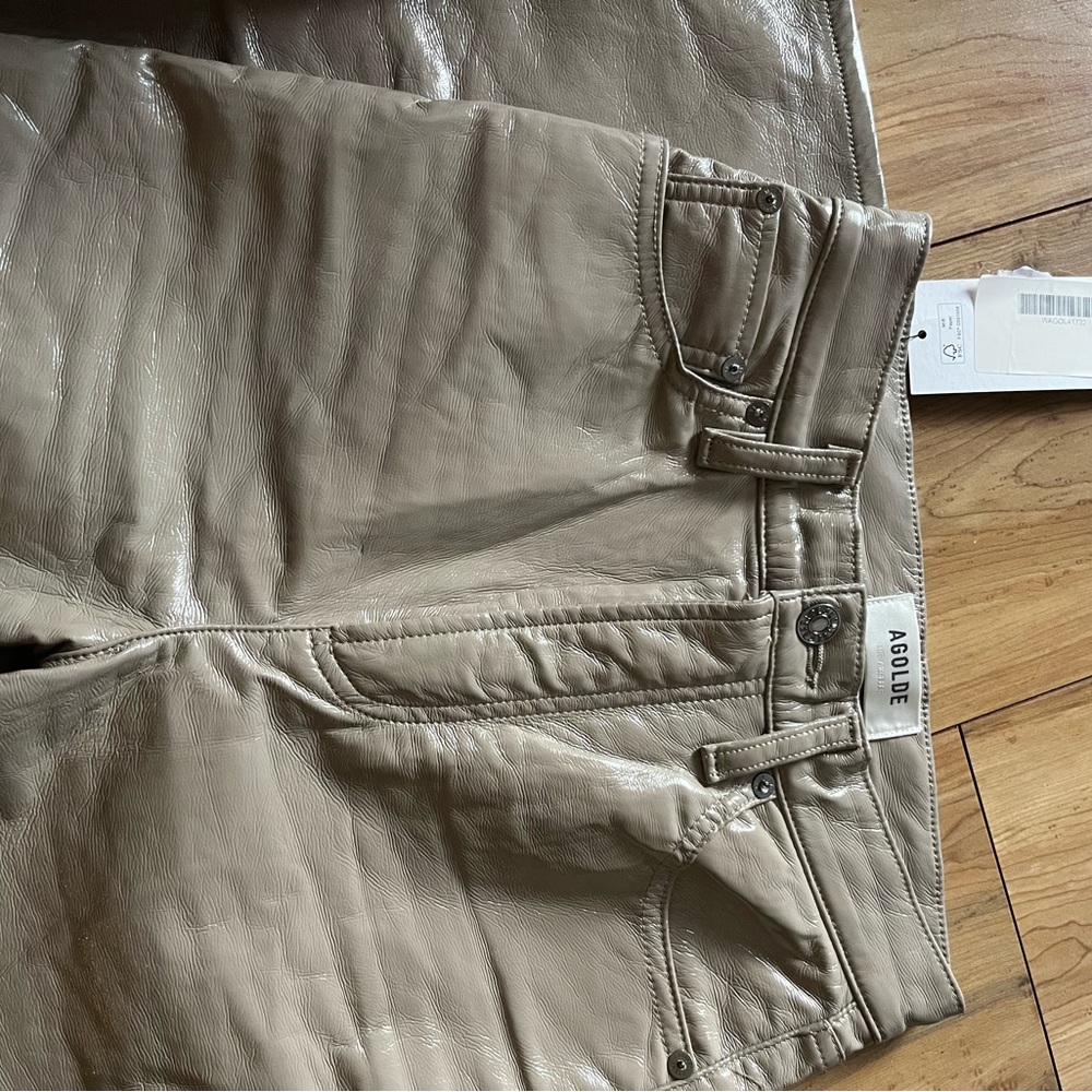 Agolde faux leather pants